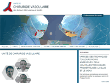 Tablet Screenshot of chirurgie-vasculaire-lyon.com